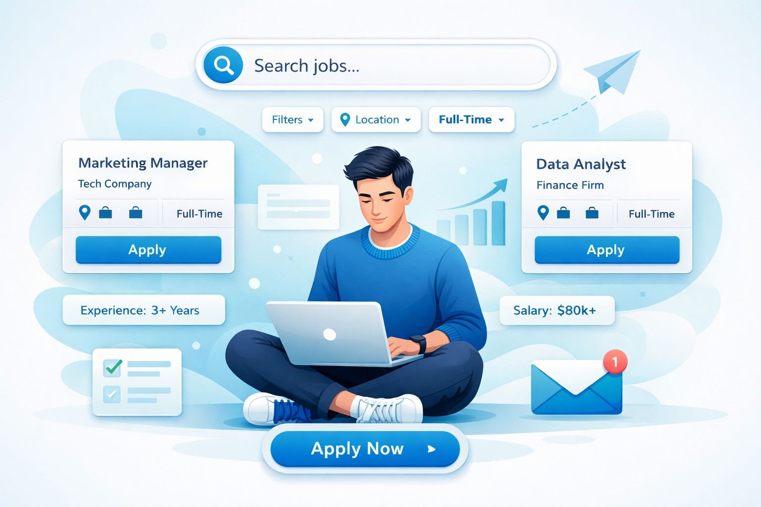Job search dashboard preview